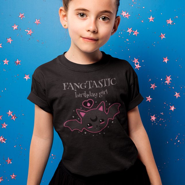 T-shirt Kawaii Bat Halloween fête d'anniversaire de fille (Créateur téléchargé)