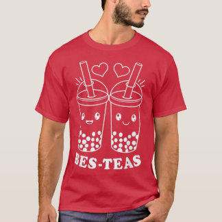 T-shirt Kawaii Bes Teas Bubble Tea Cute Boba Besties