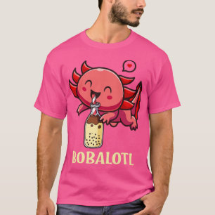 T-shirt Kawaii Bobalotl Axolotl Boba Tea Bube Lait Anime