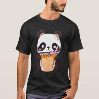 T-shirt Kawaii Bubble Tea Panda Boba Tea Japonais