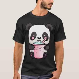 T-shirt Kawaii Bubble Tea Panda Boba-Thé Japonais