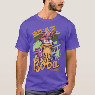 T-shirt Kawaii Bubble Thé Axolotl Funny Boba Tea Premium