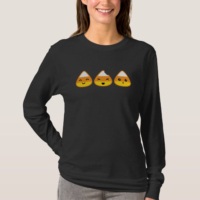 T-shirt Kawaii Candy Corn Vêtements (Devant)