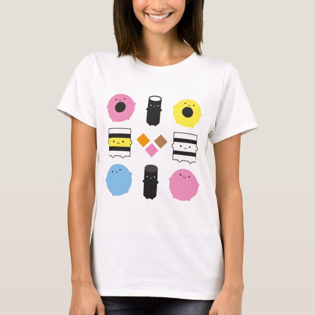 T-shirt Kawaii Candy Licorice (Devant)
