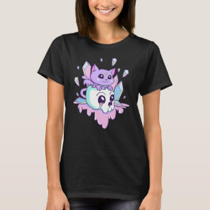 T-shirt Kawaii Chat Cute Pastel Goth Chats Déplaisants Sku