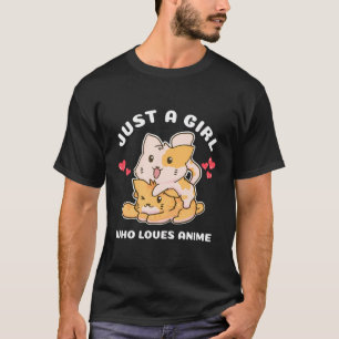 T-shirt Kawaii Chat Neko Anime