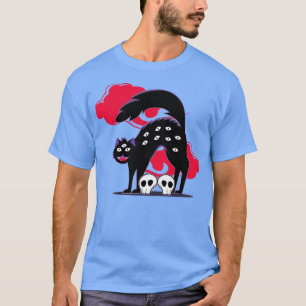 T-shirt Kawaii Chat noir Pastel Goth Lover Grunge souple E