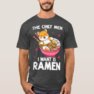 T-shirt Kawaii Corgi Ramen Cute Puppy japonais Manga Anime