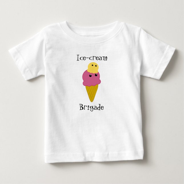 T-shirt Kawaii Crème glacée Cone Baby (Devant)
