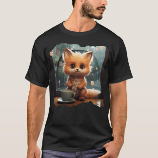 T-shirt Kawaii Cute Autumn Fox