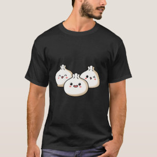 T-shirt Kawaii Dim Sum Dumplings Foodie Japonaise Fille An