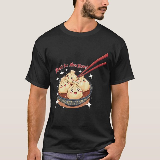 T-shirt Kawaii Dumplings Nouvel An (Devant)