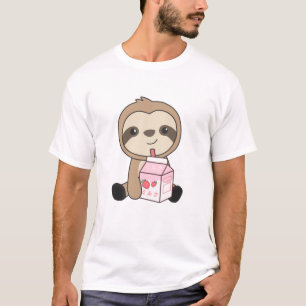 T-shirt Kawaii Fault Retro Japonais Fraise Milkshake