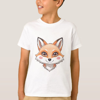 T-shirt Kawaii Fox Head 