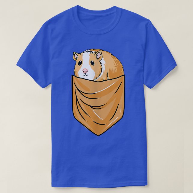 T-shirt Kawaii Guinea Pig In Pocket  (Design devant)