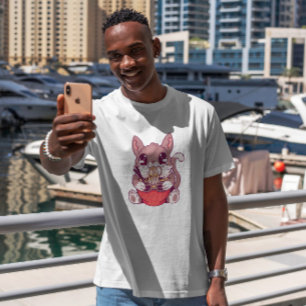 T-shirt Kawaii Kitten Manger Ramen