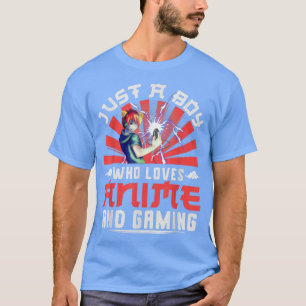 T-shirt Kawaii Manga Gamer Japonais Otaku Japon Garçons Ga