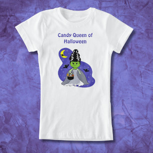 T-Shirt Kawaii Mariée de Frankenstein Halloween avec Candy