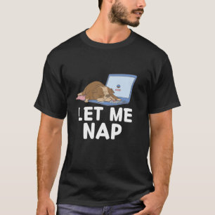 T-shirt Kawaii mignon Bulldog Laissez-moi faire la sieste 
