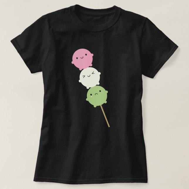 T-shirt Kawaii Mochi Dango (Design devant)