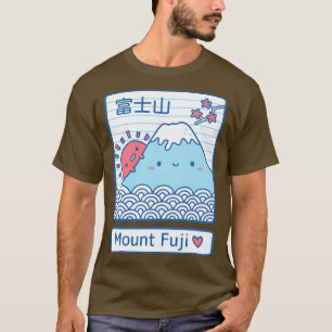 T-shirt Kawaii Mont Fuji et Soleil