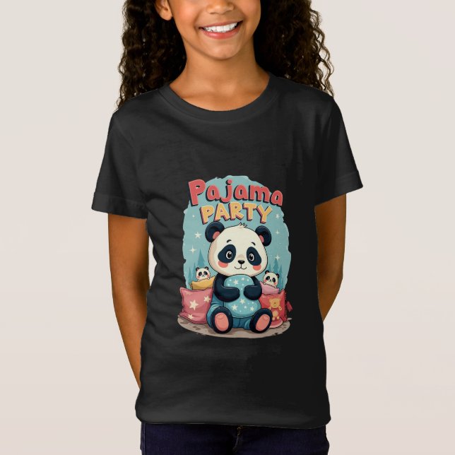 T-Shirt Kawaii Panda Pajama Party Cosy Slepov esthétique (Devant)