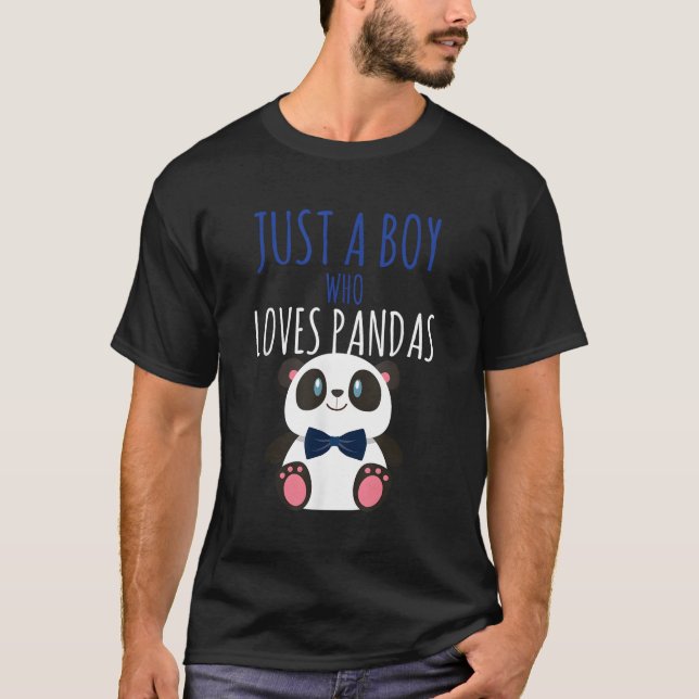 T-shirt Kawaii Panda qui aime les pandas (Devant)