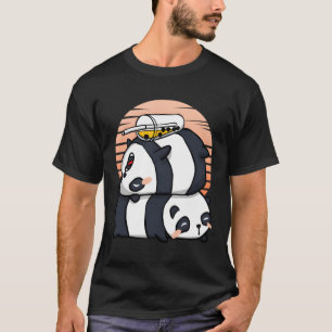 T-shirt Kawaii Pandas Boba Bubble Tea japonais Anime