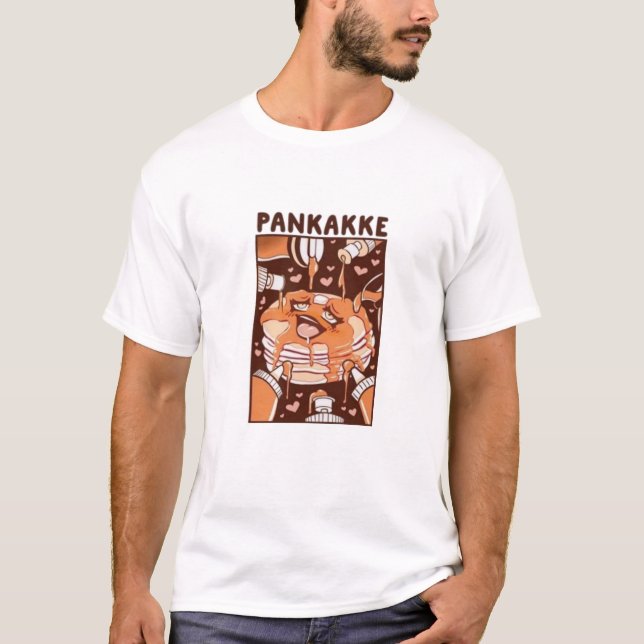 T-shirt KAWAII pankakke, T-SHIRT cake (Devant)