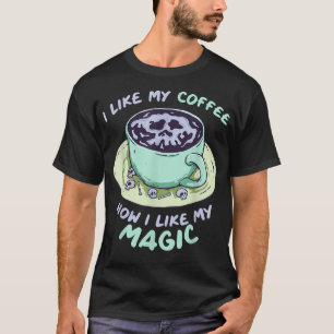 T-shirt Kawaii Pastel Goth I Like My Coffee How I Like