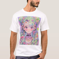 Kawaii Pastel Harajuku Anime Girl avec tresses