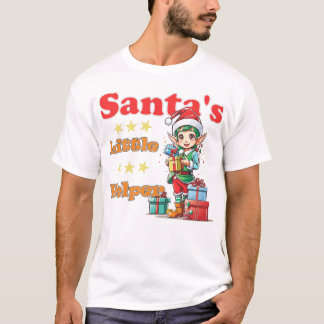 T-shirt Kawaii Père Noël un petit aide pour lui
