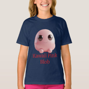 T-shirt Kawaii Pink Blob — Personnage 3D Mignon
