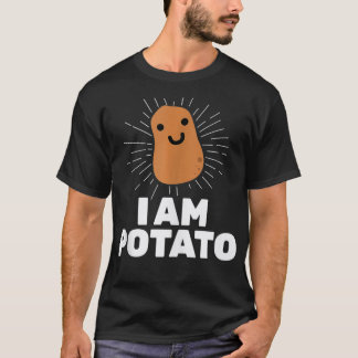 T-shirt Kawaii Potato I Am Potato Funny Potato