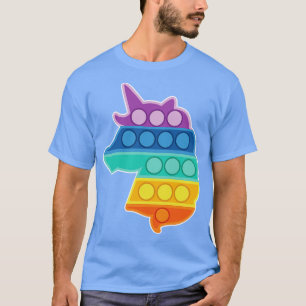 T-shirt Kawaii Push Fidget Sensory Toy Unicorn Rainbow Buy