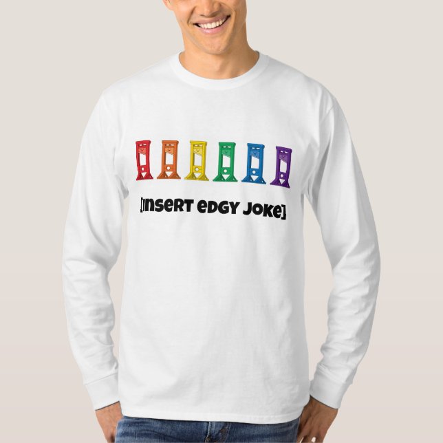 T-shirt Kawaii Rainbow Guillotine chemise à manches longue (Devant)