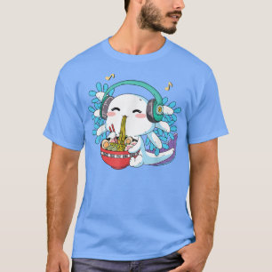 T-shirt Kawaii Ramen Axolotl Chemise Ado Filles Japonaises