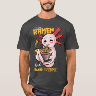 T-shirt Kawaii Ramen Axolotl Chemise pour enfants Anime ja