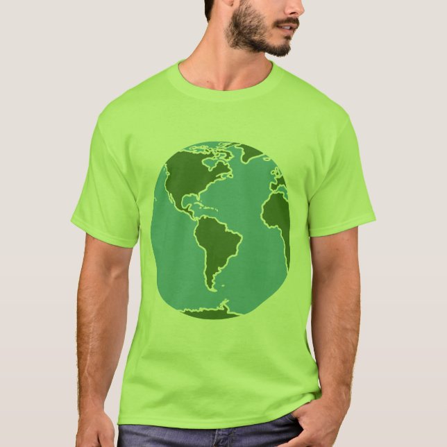 T-shirt Kawaii Rave Planète Terre (Devant)