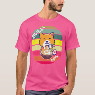 T-shirt Kawaii Shiba Inu Corgi Japon Ramen Art