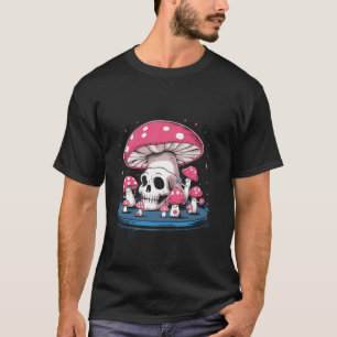 T-shirt Kawaii Skull squelette champignon pastel goth Cott