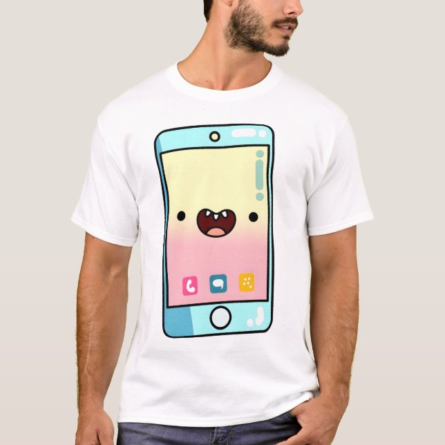 T-shirt Kawaii Smartphone (Devant)