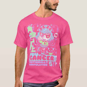 T-shirt Kawaii Zodiac Cancer Crabe - Déplaisant mou Yami P