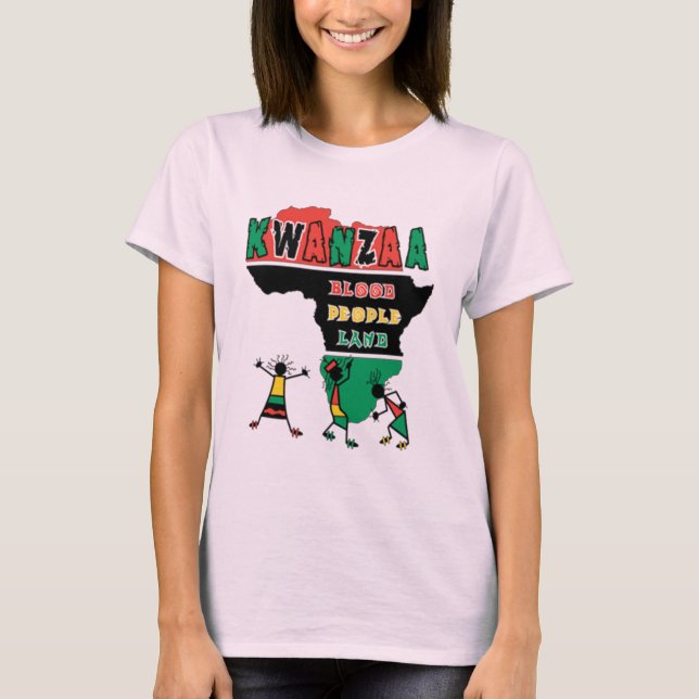 T-shirt Kawanzaa Blood People Terre (Devant)