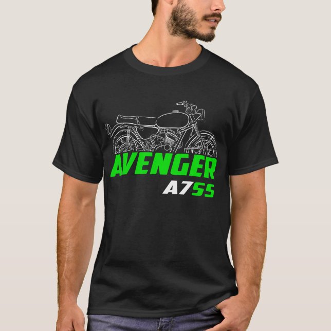 T-shirt Kawasaki A7SS Avenger 1967-1971 (Devant)