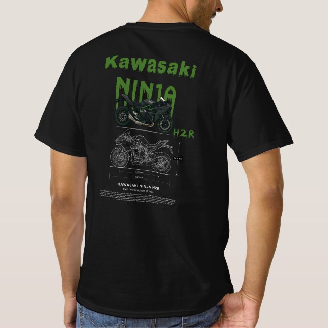 T-shirt Kawasaki Ninja H2R Design (Dos)