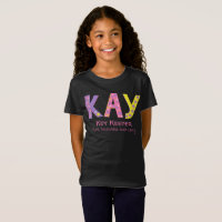 Kay nom signifiant étoile rose pourpre jaune