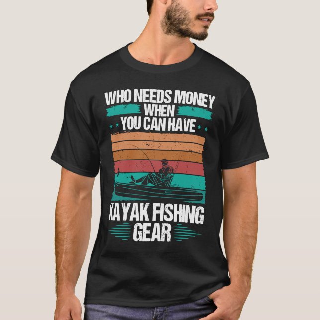 T-shirt Kayak Engin de pêche Kayak Essentials pour Kayakfi (Devant)