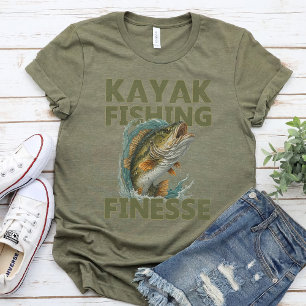 T-shirt Kayak Fishing Finesse Kayak Lover Basse Pêche