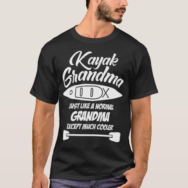 T-shirt Kayak Grandma Rower Paddle Rowing drôle cheval (Devant)